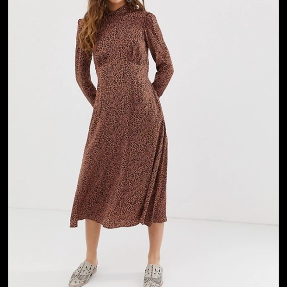 Free People Dresses & Skirts - Free People Loveless leopard midi dress 4